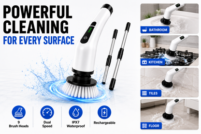 9-in-1 Electric Spin Scrubber