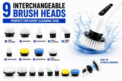 9-in-1 Electric Spin Scrubber
